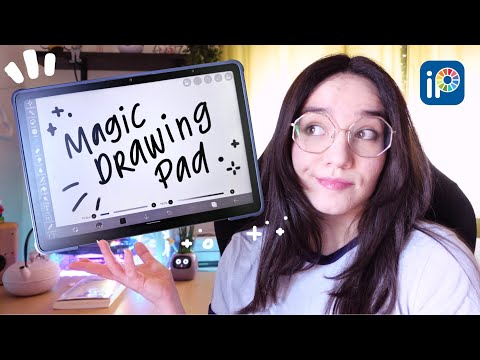 THIS DRAWING TABLET IS DIFFERENT... 🎨 XP-Pen Magic Drawing Pad Review and Trying Ibis Paint!