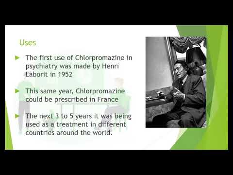 Implementation and use of chlorpromazine in control and treatment of human paranoid schizophrenia