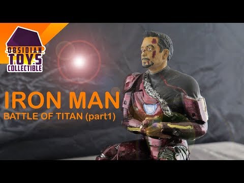 Tony Stark Iron Man : Battle of Titan Pt1 Statue (Paint, Finishing, & Show)