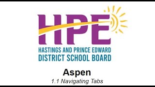 1.1 Aspen - Navigating Tabs