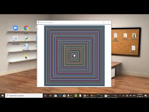 Python Turtle Graphics Recursive Squares