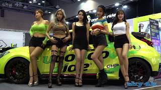 2019 오토살롱위크 4k 직캠 - 화려한 레이싱모델 포즈 - FANCAM