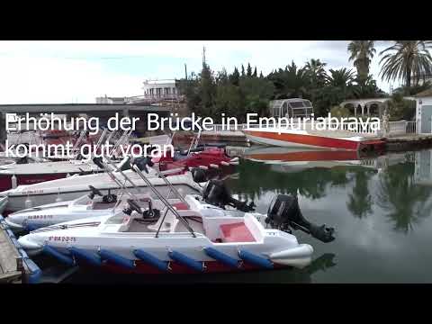 09 01 2026 Erhöhung der Brücke in Empuriabrava kommt gut voran