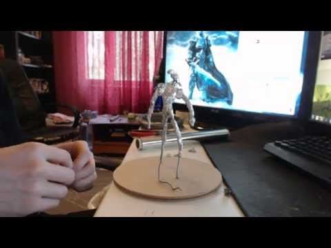 Polymer clay beginner tutorial - Alien Xenomorph part 1 - prepping work for clay