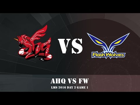AHQ vs FW - 2016 LMS Summer Week - Day 2 - Game 1 - Highlights