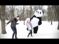 Giant Panda attacks girl in Gorky Park Minsk Belarus ...