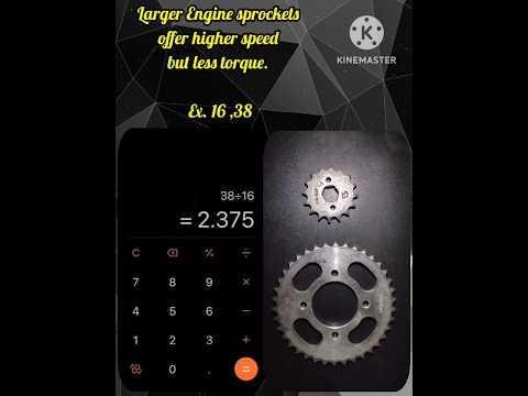 How to Compute Gear Ratios: Exploring Sprocket Combinations #sprocket  #shorts #motorcycle