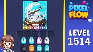 Pixel Flow Level 1514 Solution Walkthrough