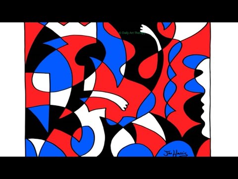 Very Satisfying One Line Drawing Pattern / Daily Art Therapy