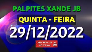 Palpite dia 29/12/2022 - JOGO DO BICHO TODAS AS LOTERIAS