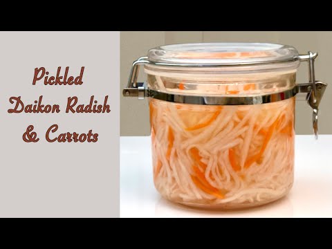 Easy Pickled Daikon Radish and Carrots