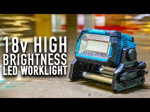 Makita DML809 LED prožektorius 18V / 10 000 liumenų video