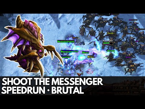 StarCraft 2 HotS - Mission 5 (Shoot the Messenger) - Speedrun (Brutal, all objectives)