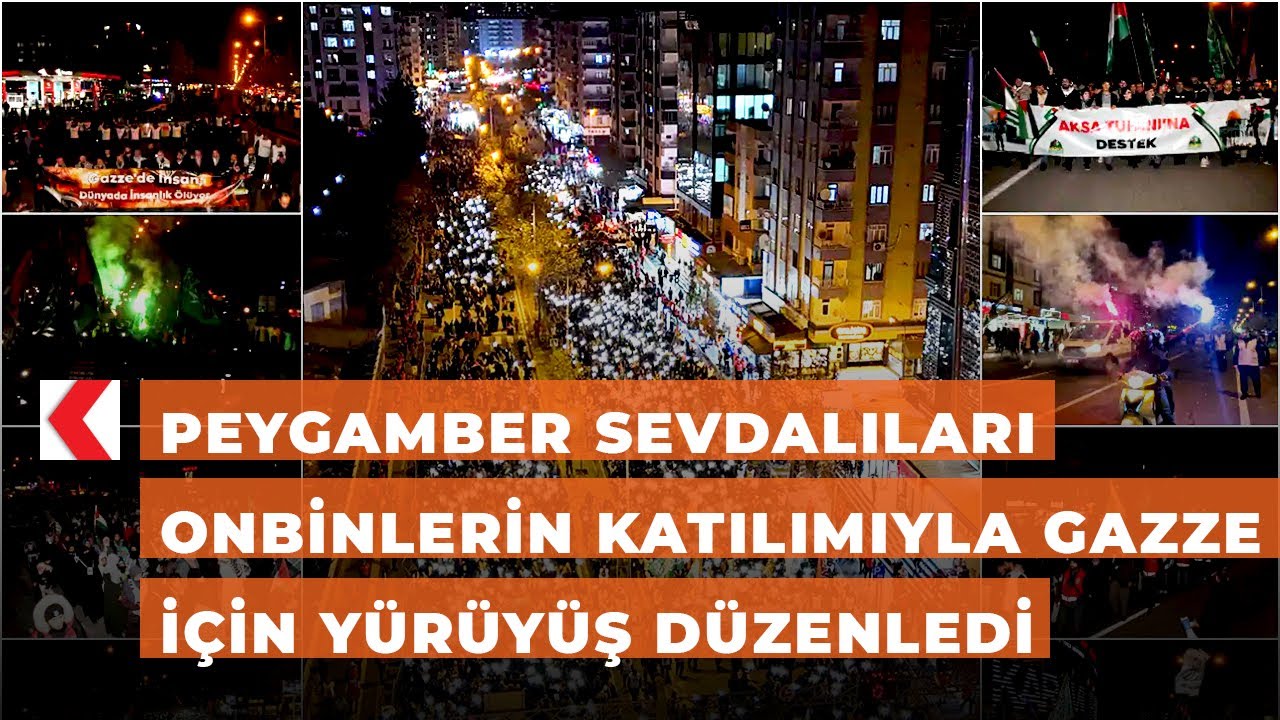 Diyarbakırlılar Gazze için yürüdüler