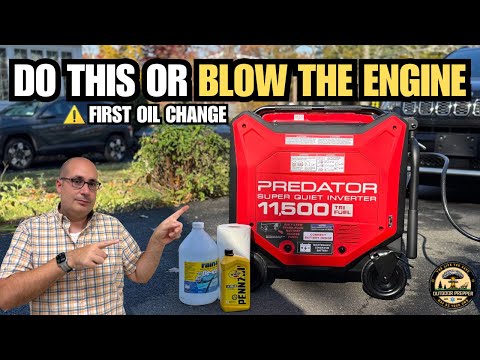 Predator 11500w Generator Oil Change – DO THIS at 5 Hours or You’ll Kill the Engine
