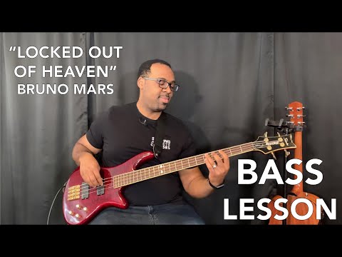"Locked Out of Heaven" by Bruno Mars - Bass Guitar Lesson (Starving Artists Courses)