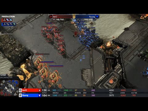 StarCraftⅡ IEM Katowice 2022 Feb23 herO(P) v Ryung(T) Game 2 MAPS- [ESL] Glittering Ashes
