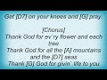 Hank Williams - THANK GOD Lyrics