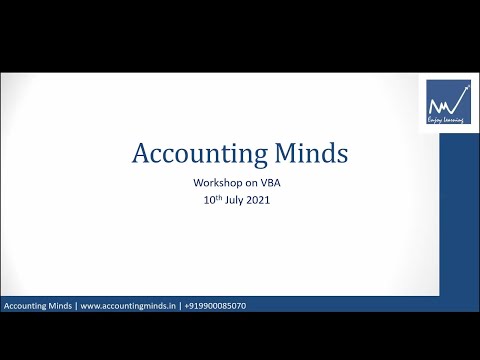 MS EXCEL VBA AUTOMATION WORKSHOP