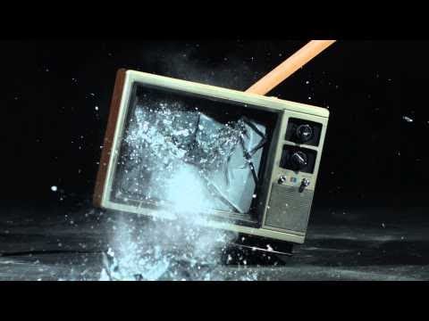 Smashing a TV with a Sledgehammer Slow Motion