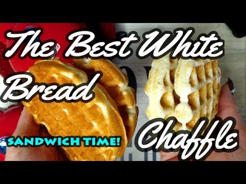 The BEST White Bread Keto Chaffles for Sandwiches or Hamburgers! Low carb Bread Chaffle