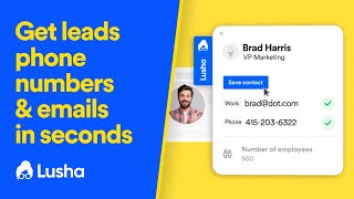 Get Leads, Emails & Numbers In Seconds