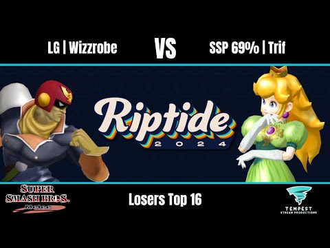 LG | Wizzrobe (Captain Falcon) vs SSP 69% | Trif (Peach) - Melee Losers Top 16 - Riptide 2024