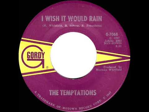 1968 HITS ARCHIVE: I Wish It Would Rain - Temptations (a #2 record--mono)