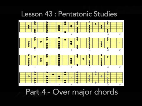 L043 Pentatonic Scales - Part 4 - Over Major Chords