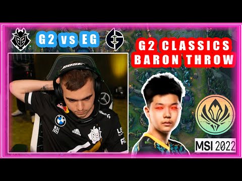 G2 Team GIFTING Baron to EG ft. G2 Flakked Reaction [MSI 2022]