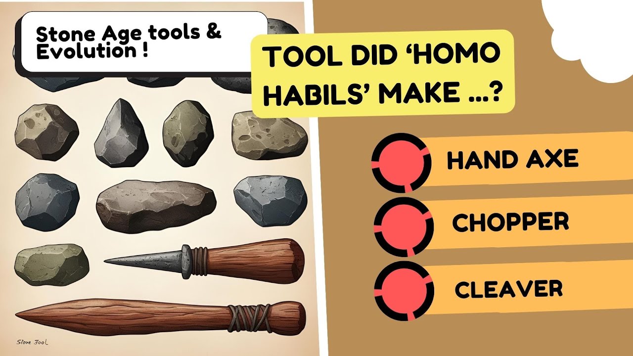 🪨 Stone Age Tools & Human Evolution Quiz | Test Your Prehistoric Knowledge! 🔥