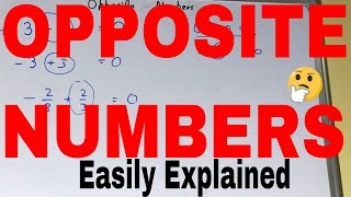 Opposite numbers|How to find opposite number|Opposite numbers examples|Opposite number meaning