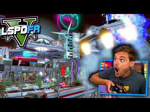 I time travel to 2120 and play as a cop! (LSPDFR GTA 5 Police Mod) #GTA5LSPDFR