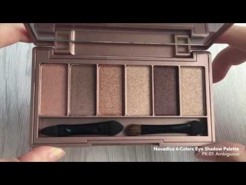 Novadiva 6 Colors Eye Shadow Palette 1 HD, 720p