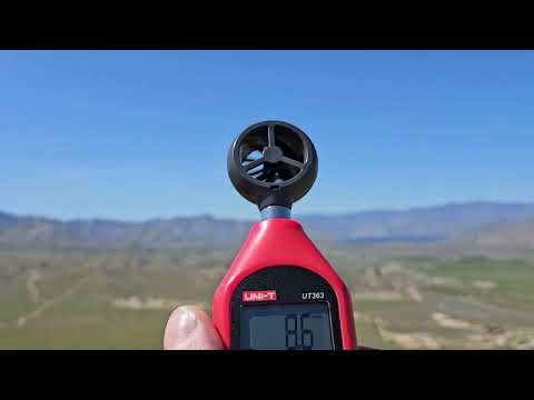 Wind speed measurement before  Deepend 3DP Maiden.