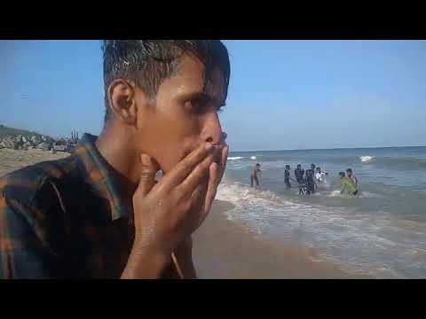 கடற்கரை குளியல் beach mamallapuram kadarkarai