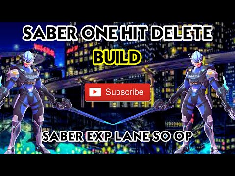 Saber EXP Lane is so OP | Saber One Hit Delete | Saber Gameplay by DRELLE GAMING - MLBB