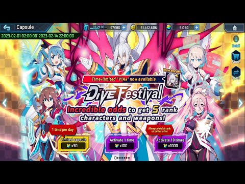 Megaman X Dive | Gacha Dive Festival Febrero 2023 (God Via)