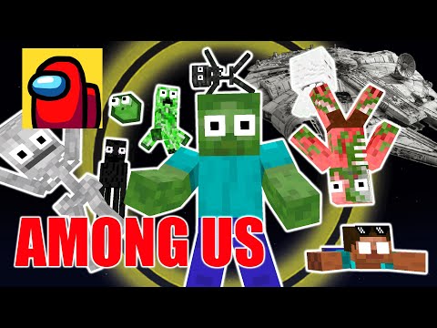 MOBS : AMONG US (THE SKELD) CHALLENGE - Minecraft Animation