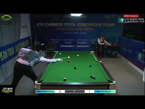 Nils Johanning VS Ben Rowland - 2019 Joy Chinese Pool Euro Tour Switzerland Open