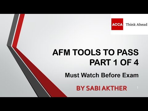 AFM Tools To Pass Part 1 - Must Watch Before Going To AFM Exam