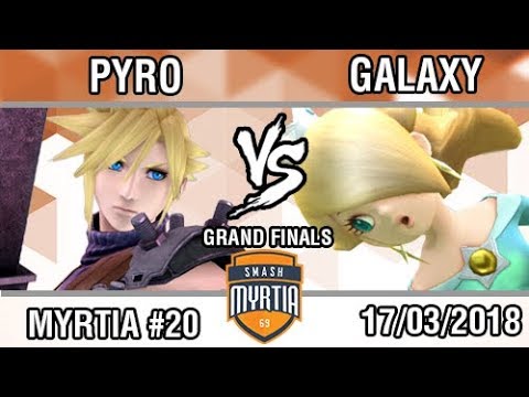 [Smash Myrtia #20] Grand Finals - PYRO (Cloud, Bayonetta) vs Galaxy (Estela, Diddy)