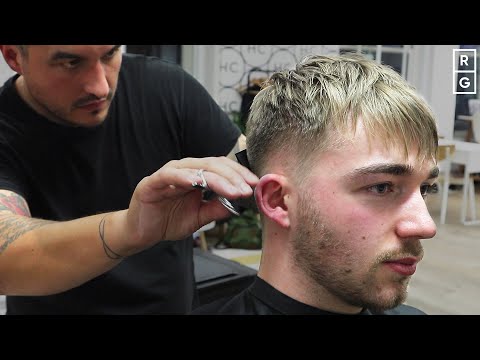 Straight Textured Fringe Haircut For Men | 2019...