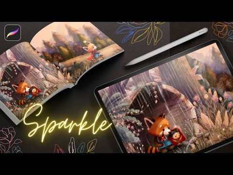 How to draw a children book illustration step by step|Procreate timelapse tutorial