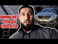 MY 2020 BMW M5 COMPETITION CRASH UPDATE | FULL DAY OF EATING + LEG DAY WORKOUT