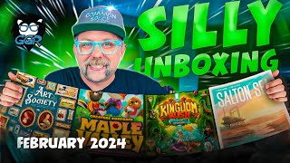 Silly Unboxing Board Games - Maple Valley, Art Society, Salton Sea & More!