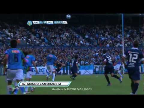 Gol de Camoranesi. Racing 1 - Belgrano 0. Fecha 6. Torneo Final 2013. Fútbol Para Todos