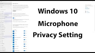 Windows 10 apps not able to access microphone - How to Fix