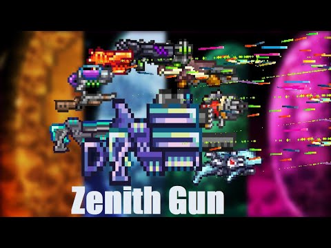 Terraria Supreme Buffed  Zenith Gun vs Calamity Mod Death Mode Boss Rush ll Zenith Gun Mod