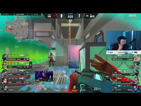 FPX Ardis insane 4 big kills vs Optic - Tarik's reaction | VCT Masters Copenhagen lower final
